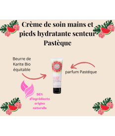 Crème de soin mains et pieds hydratante senteur Pastèque Bernard Cassiere 